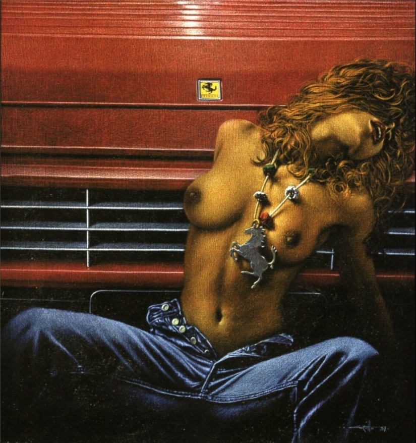 Passion, tenderness and flights of fancy in the paintings of Walter Girotto