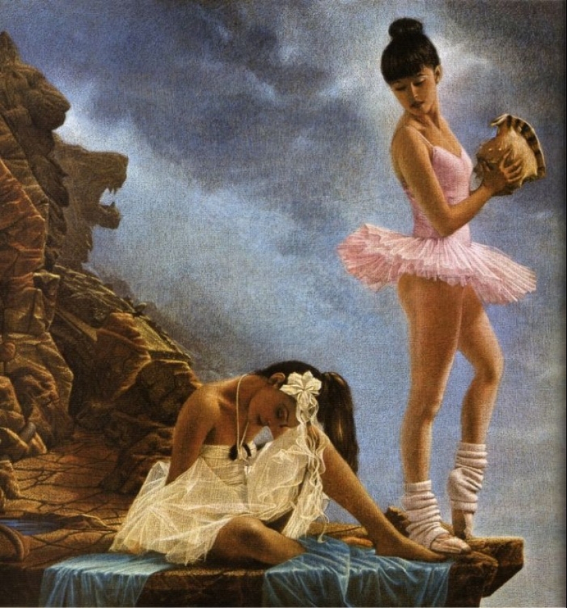 Passion, tenderness and flights of fancy in the paintings of Walter Girotto