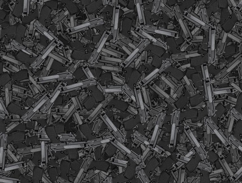 Series "American self-portrait" by Chris Jordan Series "American self-portrait" by Chris Jordan