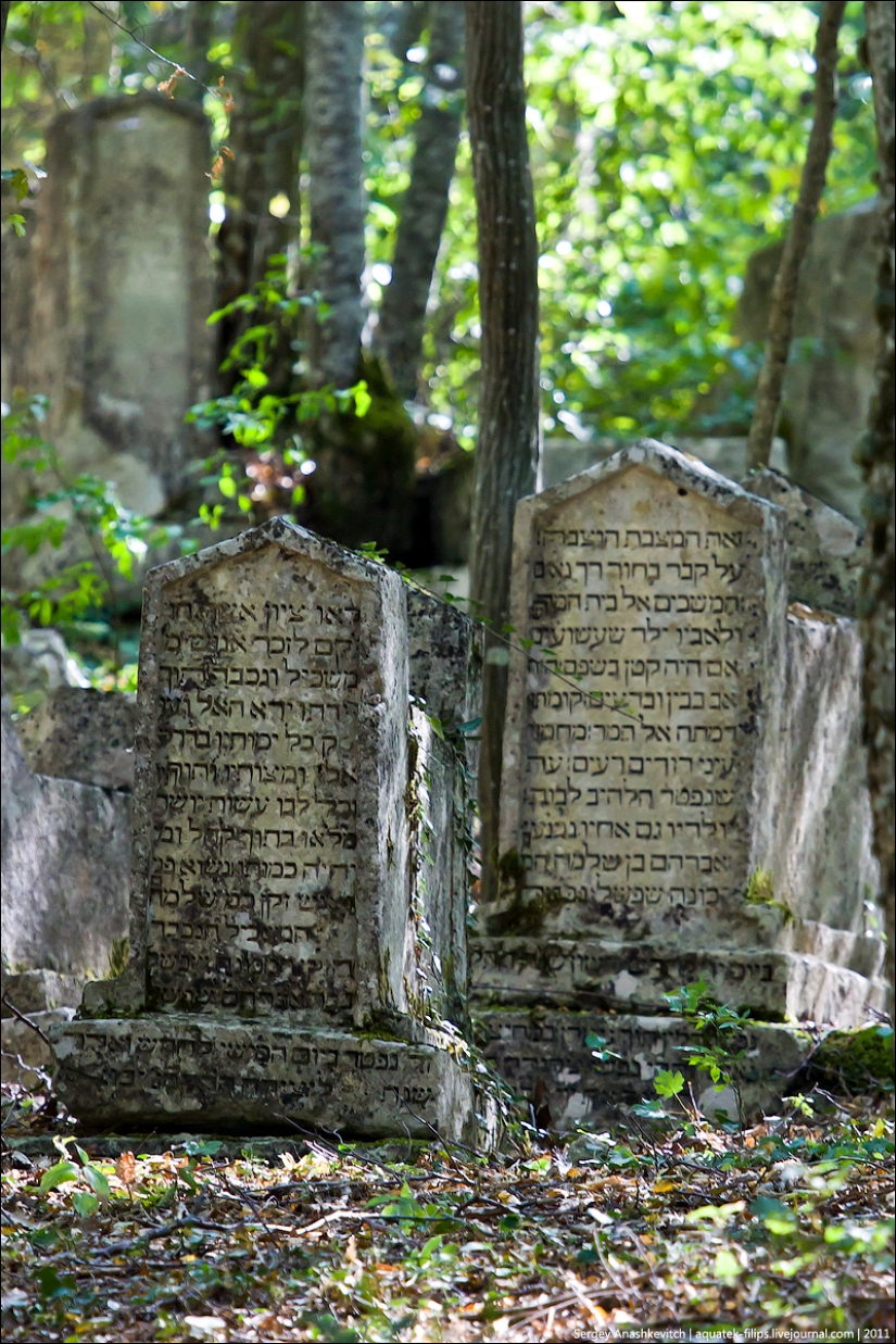 The ancient Karaite cemetery in Iosafatovoj valley
