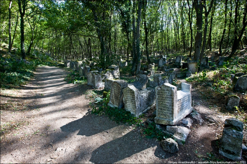 The ancient Karaite cemetery in Iosafatovoj valley