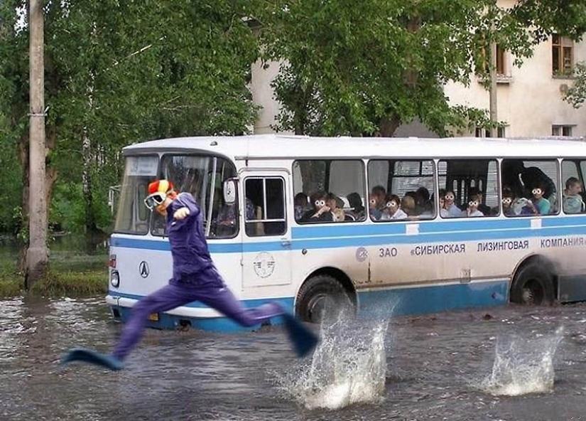 Sometimes there are inexplicable pictures, poorly amenable to common sense