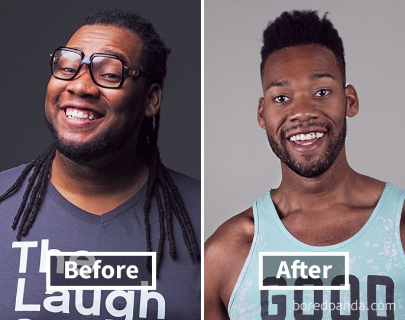 32 ejemplos inspiradores de cómo la pérdida de peso se transforma la cara