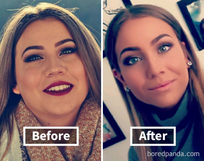 32 inspiring examples of how weight loss transforms the face