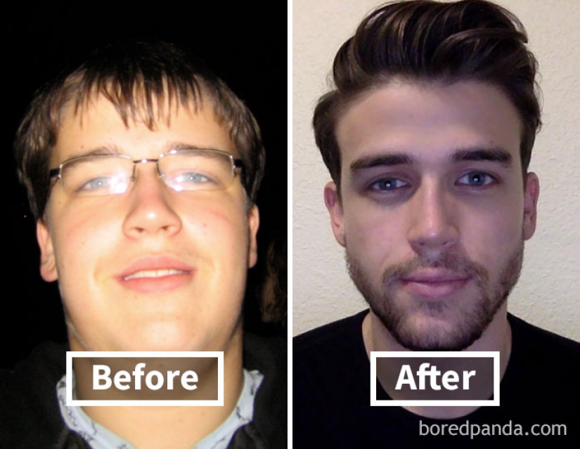 32 inspiring examples of how weight loss transforms the face