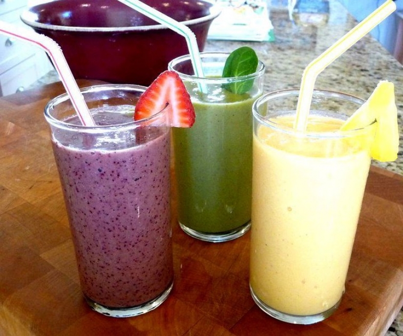 10 deliciosas y refrescantes batidos, en la que hay 200 calorías