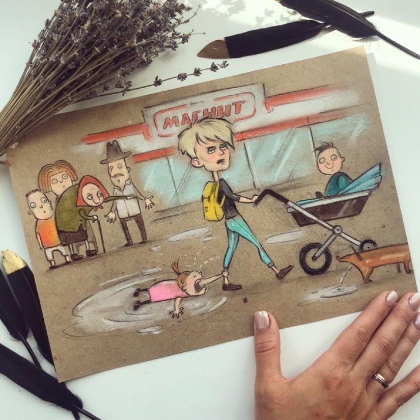 10 increíbles dibujos sobre la vida cotidiana de los rusos mamás 10 increíbles dibujos sobre la vida cotidiana de los rusos mamás
