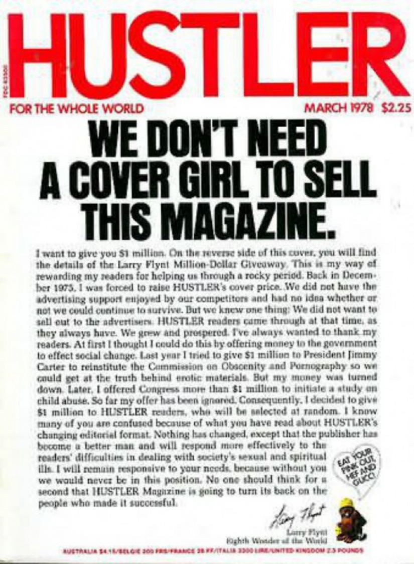 10 most controversial covers of Hustler magazine