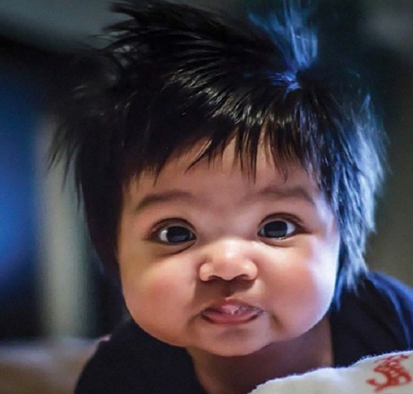 15 cute kids who are born with gorgeous hair