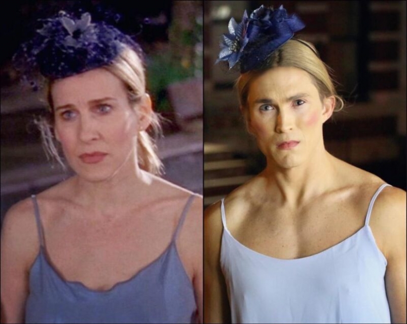 15 fotos de el hombre que expertamente recrea las imágenes de Carrie Bradshaw 15 fotos de el hombre que expertamente recrea las imágenes de Carrie Bradshaw