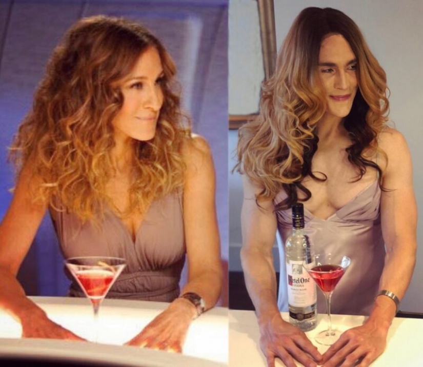 15 fotos de el hombre que expertamente recrea las imágenes de Carrie Bradshaw 15 fotos de el hombre que expertamente recrea las imágenes de Carrie Bradshaw