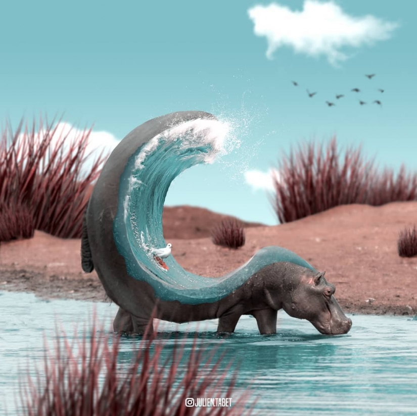 18 de criaturas fantásticas artista digital francés Julien Taba