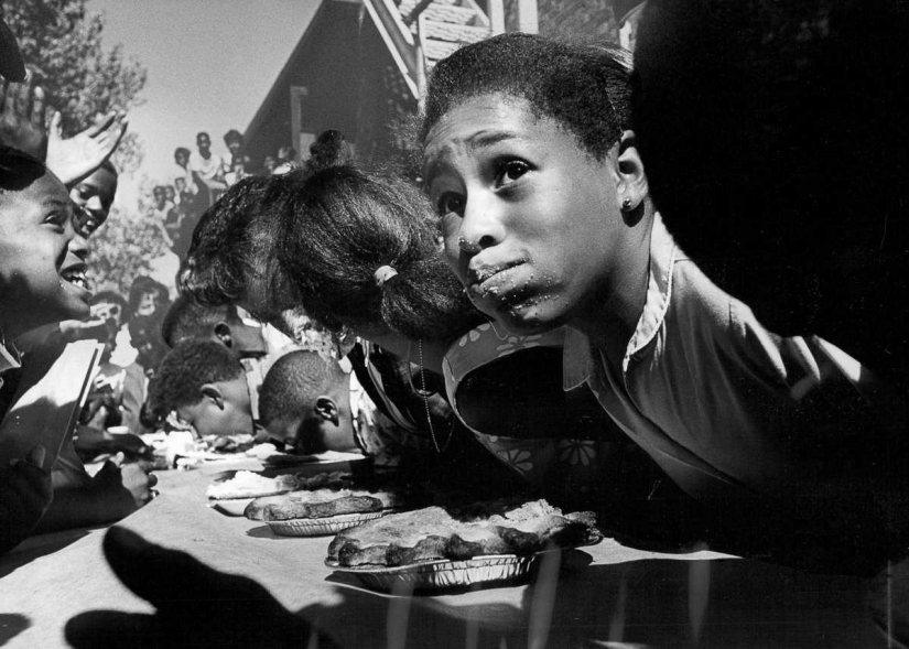 1915-1987 años: competiciones en la velocidad de consumo de alimentos