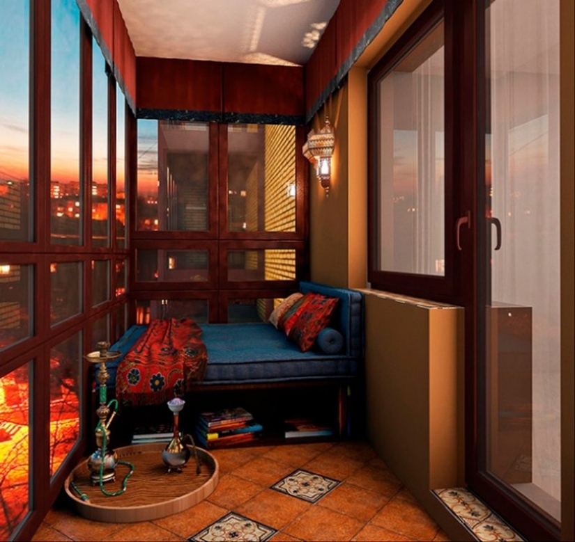 20 ideas de cómo convertir un pequeño balcón para relajarse