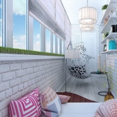 20 ideas of how to turn a small balcony area to relax