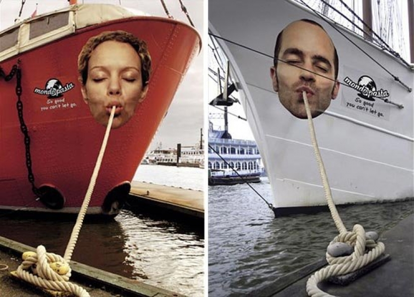 25 examples of brilliant ads, perfectly inscribed in the urban jungle