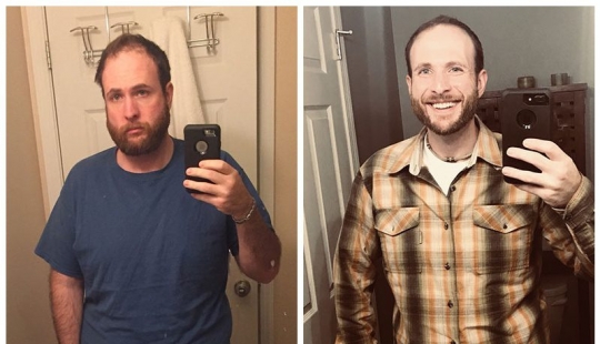 A former alcoholic showed as changed over the 3 years of sobriety, and the result is impressive!