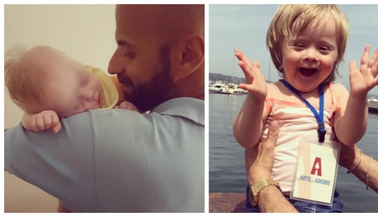 A ray of positivity: man adopted a girl with down syndrome, after it was abandoned 20 families