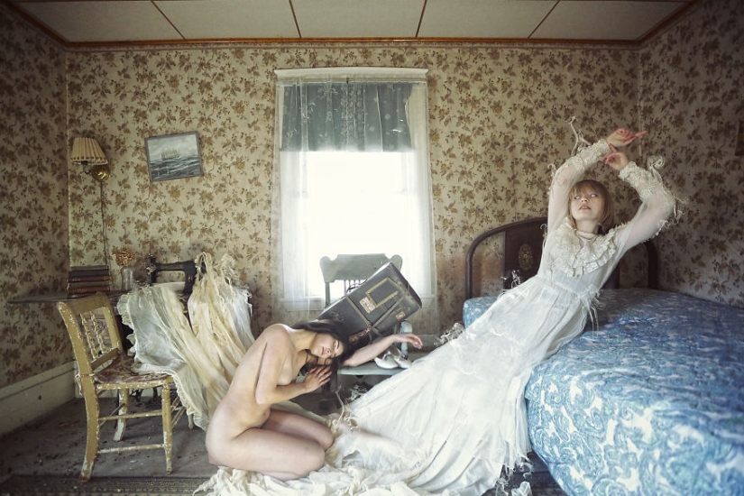 A terrible beauty: photographer transforms abandoned places in the dark and erotic fantasies