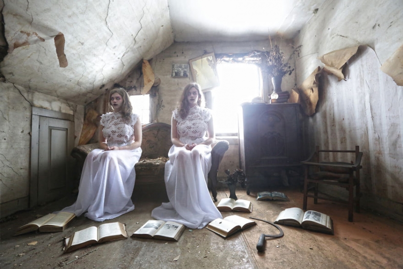 A terrible beauty: photographer transforms abandoned places in the dark and erotic fantasies