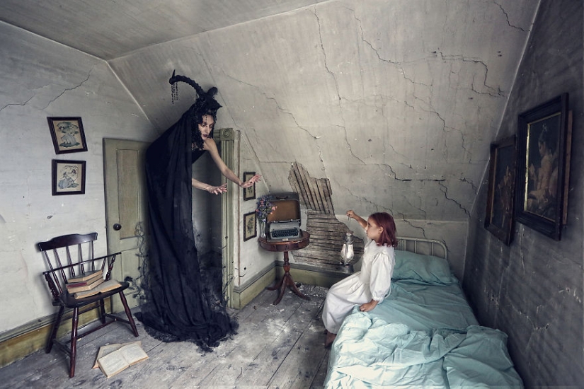 A terrible beauty: photographer transforms abandoned places in the dark and erotic fantasies