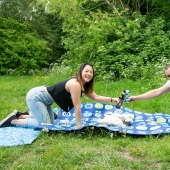 A una distancia de pioneer impresión de Citas a una distancia segura durante la cuarentena