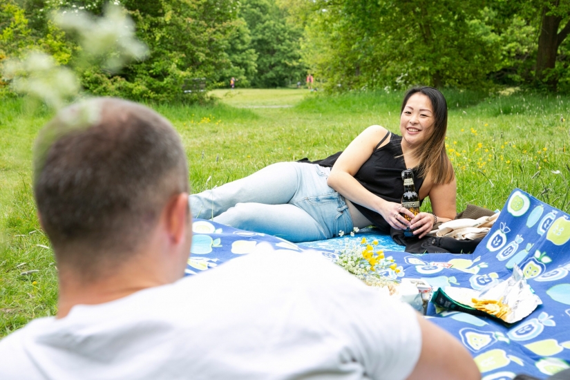 A una distancia de pioneer impresión de Citas a una distancia segura durante la cuarentena