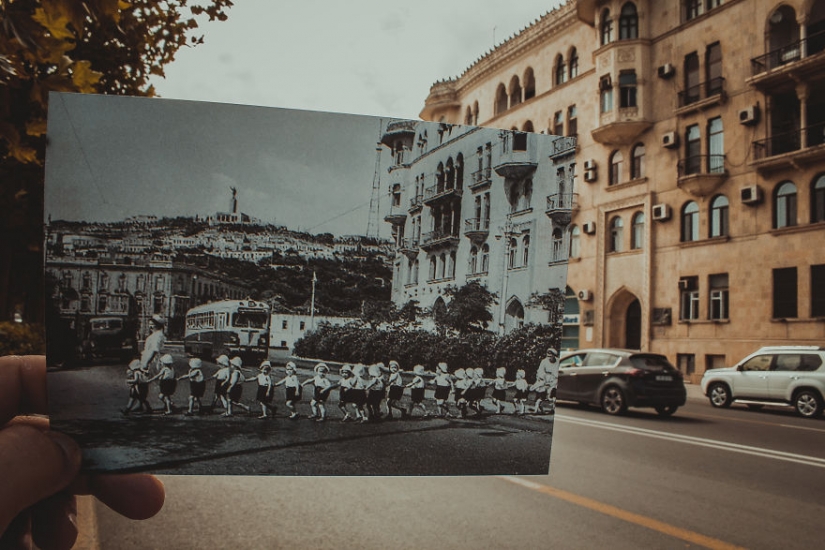 A window to the past: a resident of Baku combines old photos with modern types A window to the past: a resident of Baku combines old photos with modern types