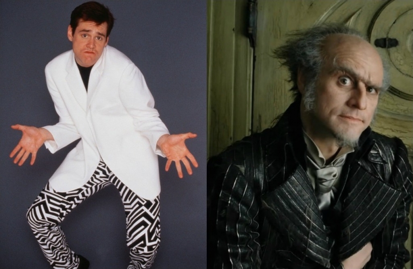 Actors from horror films with makeup and without Actors from horror films with makeup and without