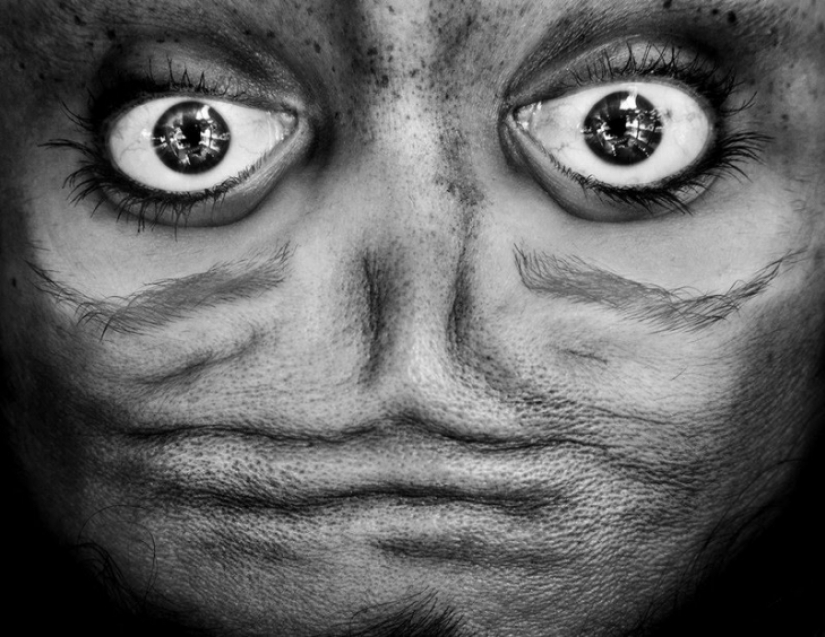 Aliens among us: the upturned face, which resembles an alien