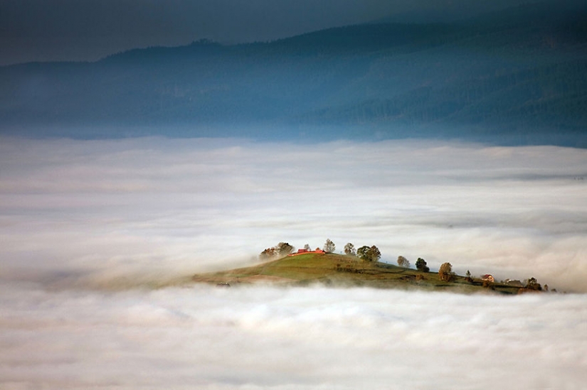 Amazing scenery in the arms of fog