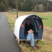 American many years of traveling in the tiny cabin he had built with his own hands