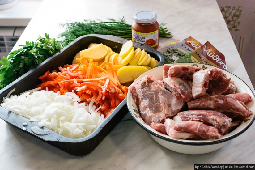 An alternative to barbecue: cook on a campfire