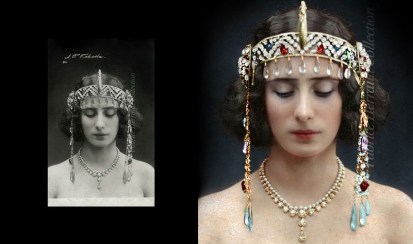Anna Pavlova y otras bellezas de la Rusia zarista en kolonisierung de archivo de la foto
