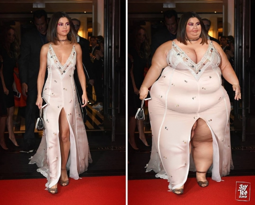 Artist adds star weight, wanting to show that beauty is all sizes