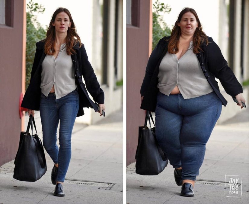 Artist adds star weight, wanting to show that beauty is all sizes