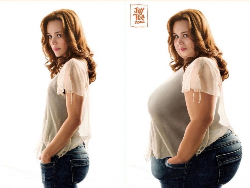 Artist adds star weight, wanting to show that beauty is all sizes