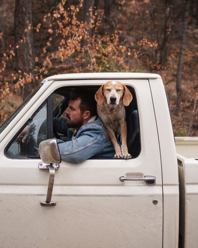 As a traveling photographer Theron Humphrey and his dog Maddie As a traveling photographer Theron Humphrey and his dog Maddie