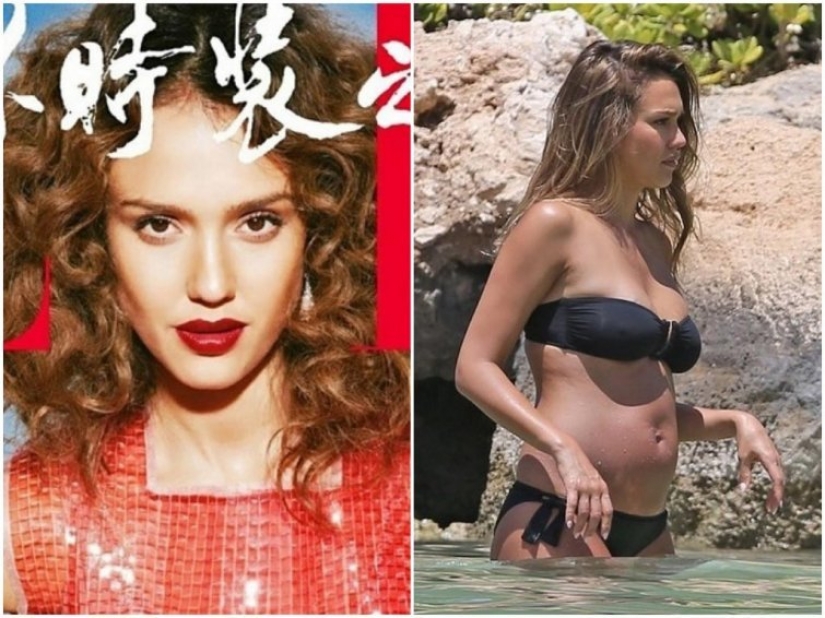 As the stars appear on the covers of magazines and in real life: from Britney Spears to Vanessa Paradis