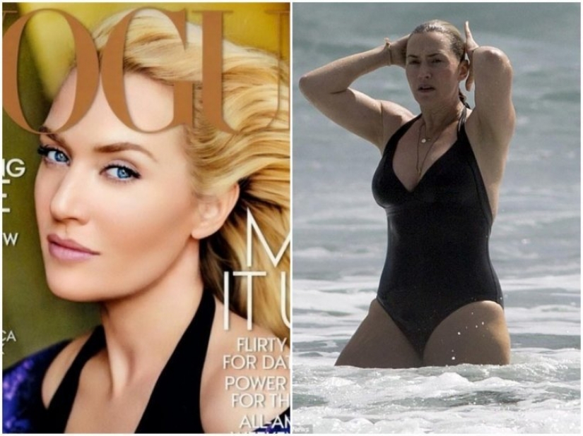 As the stars appear on the covers of magazines and in real life: from Britney Spears to Vanessa Paradis
