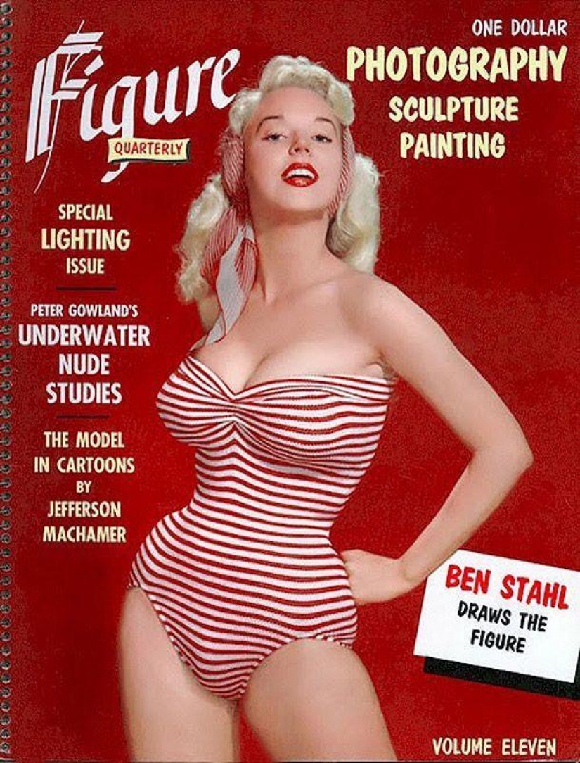 Betty Brosmer — el dueño de las más bellas figuras de 50 años