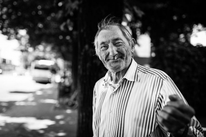 Black and white magic street portraits Giulio Magnifico