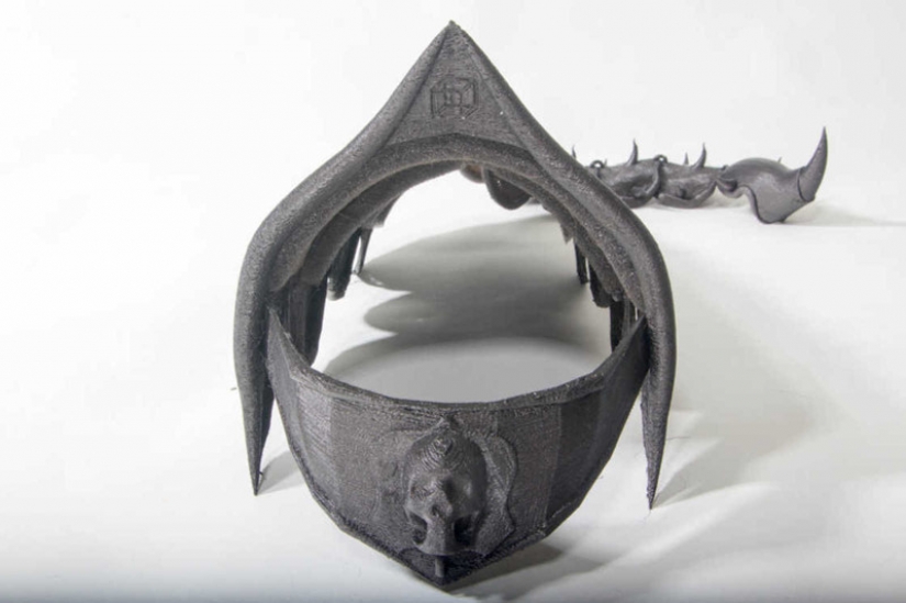 British printed battle armor for a cat