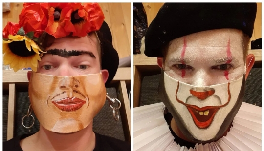 Cada día nueva máscara: desafío artista Austriaco sigue! Cada día nueva máscara: desafío artista Austriaco sigue!