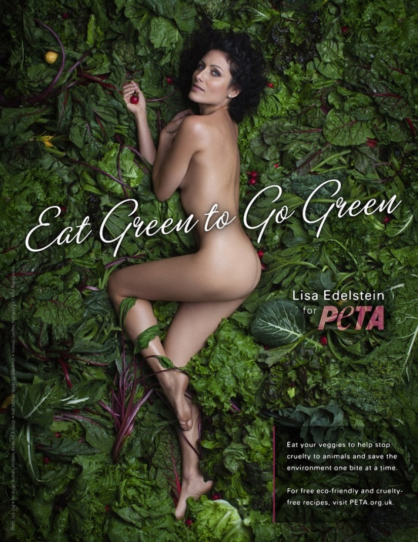Celebrities who undressed for participation in antimirova campaign PETA