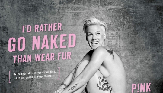 Celebrities who undressed for participation in antimirova campaign PETA