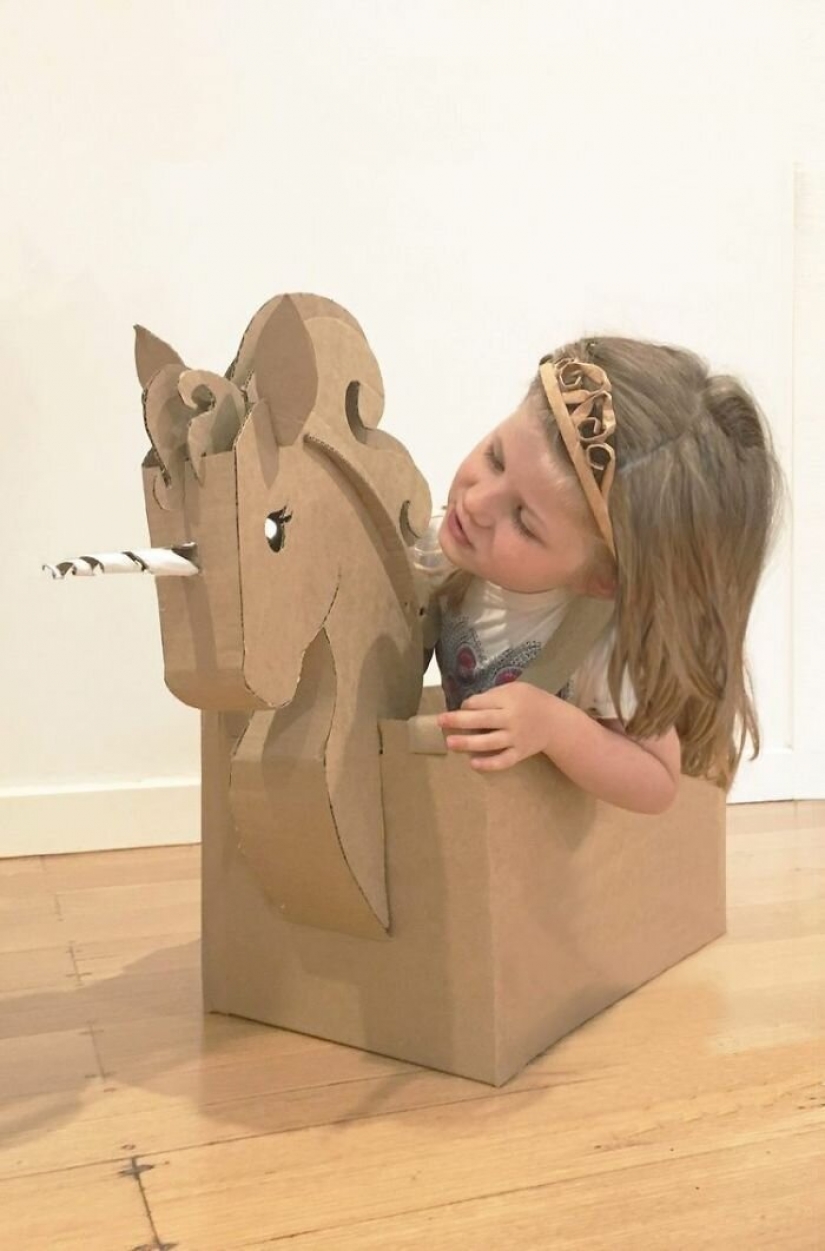 Cheap and creative: seamstress makes costumes out of cardboard