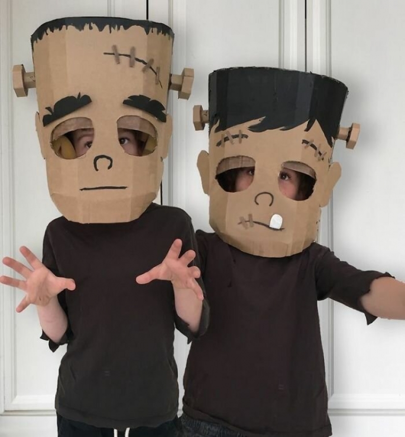 Cheap and creative: seamstress makes costumes out of cardboard