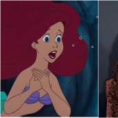 Colored Mermaid, the sister of "Snow white" and other remakes of classic cartoons from Disney