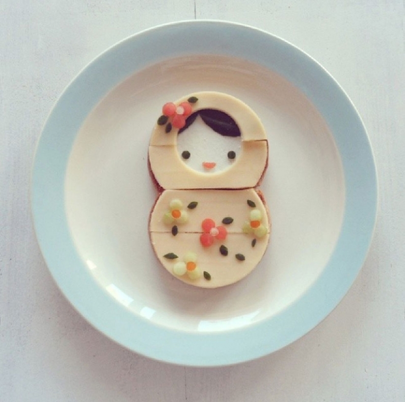 Comestible de dibujos animados del artista holandés